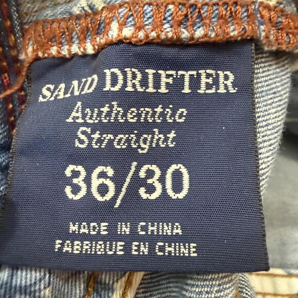 Tommy Bahama Sand Drifter Authentic Straight Jeans Men's 36x30 Blue Cotton Blend - Picture 7 of 7